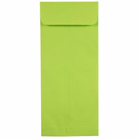 JAM Paper #10 Policy Business Coloured Envelopes - 4.125" x 9.5" - Ultra Lime Green - 50 Pack-Colour: Lime Green Envelopes