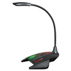Marvo MIC-01 USB Powered 7-Colour and RGB LED Gaming Microphone, Black-Flexible