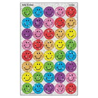 Trend Enterprises superSpots Sparkle Smiles Chart Seals, Silly Assorted Pack, 960 Pack-Colour: Assorted (blue, red, yellow, green, orange, purple, and pink)
