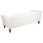 Flash Furniture HERCULES Imperial Series Leather Sofa - White-White LeatherSoft Upholstery