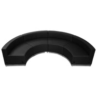 Flash Furniture HERCULES Alon Black LeatherSoft Reception Configuration, 4 Pieces-Contemporary Reception Set