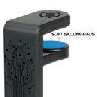 ENHANCE Clip-On Headset Mount - Black-SOFT SILICONE PADS located on both clamp ends protect your desk or table from damage. Protects glass, wooden & metal desks/tables from damage.