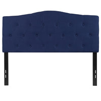 Flash Furniture Cambridge Tufted Upholstered Full Size Headboard - Navy Fabric-Contemporary Style