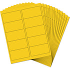 JAM Paper Standard Mailing Shipping Address Labels - 2" x 4" - Yellow - 120 Pack -Size: Medium (4 x 2 inches), Printer friendly labels are easy to create and customize
