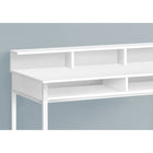 Monarch Specialties 7701 48" Computer Desk - White/White Standing Height-Finished on all sides for flexible placement anywhere in a home office
