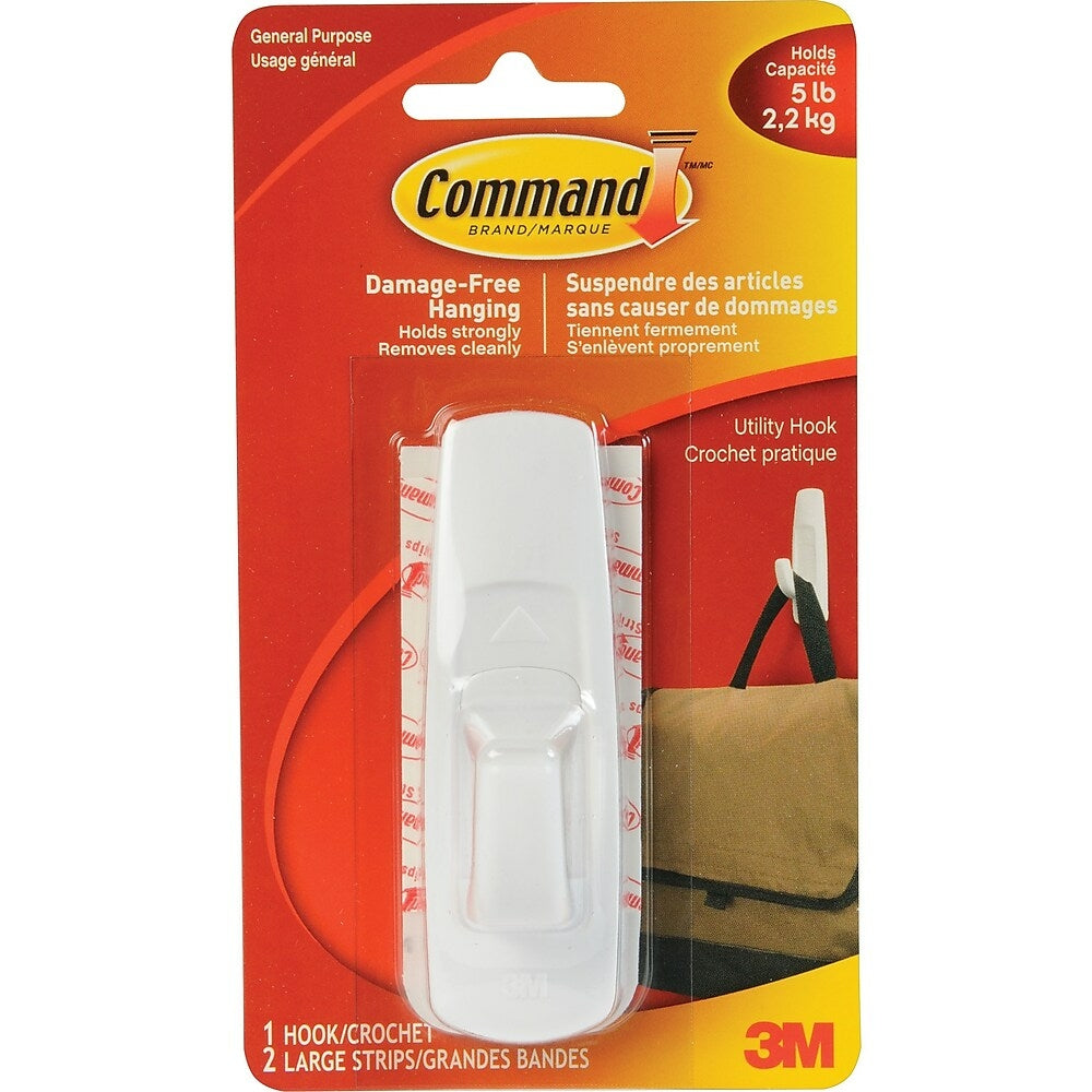 3M Command Adhesive Hooks, Large | staples.ca