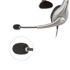 Cyber Acoustics AC-840 USB Mono Wired Headset - Grey/Black-180-degree rotating boom mic