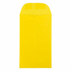JAM Paper #6 Coin Business Coloured Envelopes - 3.375" x 6" - Yellow Recycled - 50 Pack-Quantity : 50 Envelopes per Pack