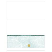 Deluxe Bottom Laser Cheque Green with Gold Hologram, French, 8.5" x 11", 500 Pack-Laser cheque with hologram