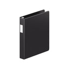 Wilson Jones DublLock ENVI Professional Easy Load 1" 3 D-Ring Binder - Black-Black, D-Ring binder with 275 Sheet Capacity