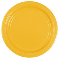 JAM Paper Round Paper Party Plates - Small - 7 Inch - Yellow - 50 Pack-Colour: Yellow | Easily match your party theme with colourful plates