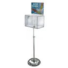 Azar Displays Suggestion Box with Pocket, XLarge (206325-CLR)-Clear Acrylic & Metal