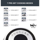 Total Chef 7-in-1 Electric Air Fryer - 3.6 L / 3.8 qt-User-friendly touchscreen controls and clear digital LED display