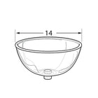 Azar Displays Plastic Bowl, Clear, 14" (700906)-Dimensions: 14" diameter