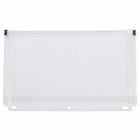 JAM Paper Plastic 3 Hole Punch Binder Envelopes with Zip - 6" x 9.5" - Clear - 108 Pack -Colour: Clear