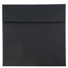 JAM Paper 9 x 9 Square Envelopes, Black Linen Recycled, 50 Pack (V01215I)-Black linen square envelope