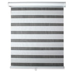 Modern Homes Cordless Sheer Shade, 48" x 72", White-Simply adjust the double layered sheer shade for the panels to align together to create soft, natural light or align the panels to fill the entire shade for room privacy