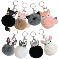 Merangue Keychains - Dog, Cat, Fox-Keychain