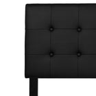 Flash Furniture Lennox Tufted Upholstered King Size Headboard - Black Vinyl-Panel Headboard