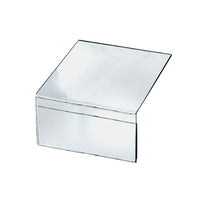 Azar Displays 5.5" x 8.5" x 8" Shelf Acrylic Sign Holder, Clear, 10 Pack (142703)-Great for retail stores, restaurants, trade shows, business and more