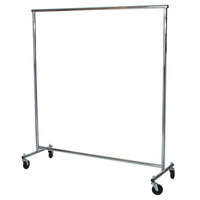 Eddie's Heavy Duty Salesman's Rolling Rack - 65" H x 60" W - Chrome (210000-1)-Rolling Rack