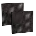 Azar Pegboard Wall Panel Storage Solution - 24" x 24" - Black - 2 Pack-Sold in Packs of: 2 (Price is per single pegboard)