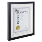 kieragrace KG Morgan Double Mat Frame - 10.5" x 13", Black-Black gallery photo frame, 10.5x13”, matted for 8.5x11”