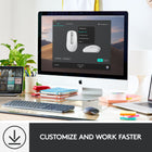 Logitech MX Anywhere 3 Wireless Mouse for Mac - Light Grey-Up to 3 hours of power with one-minute charge