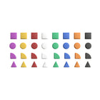 Flash Furniture Bright Beginnings Commercial Grade Multicolor 256 Piece Shape Set for Modular STEAM Wall Systems-Commercial Grade Shape Accessory Pack for Modular STEAM Wall Systems