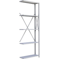 Metalware RK428 Boltless Shelving Unit, 5-Shelves, 36" x 24" x 100", Light Grey-Adjustable shelving system that provides high strength, yet economical storage capacity for your needs
