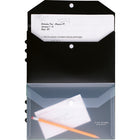 Five Star Storage Envelope - 11-1/2" x 9-5/16" - Assorted-Front clear half pocket holds notecards and other small items
