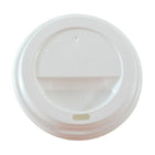 Tannex Dome Lid for 10oz, 12oz, 16oz Paper Coffee Cups, White, 1000 Pack-Lids are made for Tannex Double Wall Ripple Cups in 10oz, 12oz and 16oz sizes