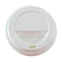 Tannex Dome Lid for 10oz, 12oz, 16oz Paper Coffee Cups, White, 1000 Pack-Lids are made for Tannex Double Wall Ripple Cups in 10oz, 12oz and 16oz sizes