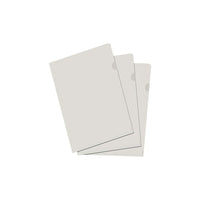 Filemode 11" x 17" Poly View Folders, Clear, 10 Pack-Made of translucent poly for easy viewing of contents