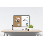 Quartet Wood Finish Magnetic Dry-Erase Combination Board - 17" H x 23" W-Dry-erase combination board can be mounted horizontally or vertically