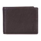 Club Rochelier Men's Slim Wallet - Brown-Brown - Leather