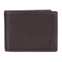 Club Rochelier Men's Slim Wallet - Brown-Brown - Leather