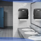 Kimberly-Clark Professional LEV-R-MATIC Manual Hard Roll Towel Dispenser - for 1.5" Core Roll Towels - 11.75 x 13.75" x 9.25" - Black-Compatible with 1.5" or 1.75" core hard roll towels, depending on model.