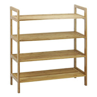 Oceanstar 4-Tier Bamboo Shoe Rack, Natural (4SR1668)-Shoe Rack