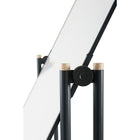 Archyi Curvo Collection Revolving Board - 55" x 70" - Anthracite-Magnetic Whiteboard with ceramic steel