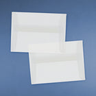 JAM Paper 4bar A1 Envelopes, 3.63 x 5 1/8, Clear Translucent Vellum, 100 Pack (900797921g)-Opening: Booklet