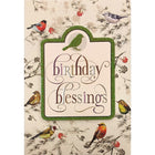 Rosedale 5-1/2" x 8" Birthday Blessings Greeting Cards And Envelopes, 6 Pack (19691)-Printed on premium uncoated card stock
