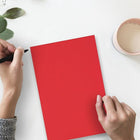 JAM Paper Matte Cardstock, 8.5" x 11", 130 lb. Red, 25 Pack (295731621)-Quantity: 25 Sheets per Pack