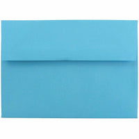 JAM Paper A7 Invitation Envelopes, 5.25 x 7.25, Brite Hue Blue Recycled, 1000 Pack (54093B)-Blue