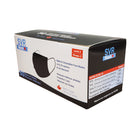 Globe 3-Ply Procedural Masks - ASTM Level 3 - Black - 40 Boxes of 50-Adjustable nose bar, 3-ply construction, hypoallergenic non-woven filter, they are soft, comfortable, fluid resistant and latex-free