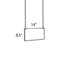 Azar Displays 8.5" x 14" Hanging Poster Frame, 4 Pack (172706)-Hanging poster frames display information from the ceiling, maximizing advertising opportunity