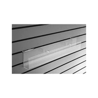 Eddie's Slatwall Literature Trough - 24" L - Clear - 3 Pack-Slatwall Bin