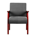 TygerClaw Mid Back Fabric Guest Chair (TYFC2326)-Built in lumbar support to maintain proper sitting posture