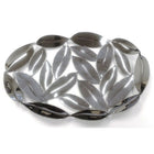 Elegance Stainless Steel Oval Leaves Platter-Decorate the tables in an impressively stylish way
