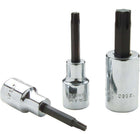 Gray Tools 1/2" Drive Standard Length, Chrome Finish, T27 Torx Head Socket-Size: T27